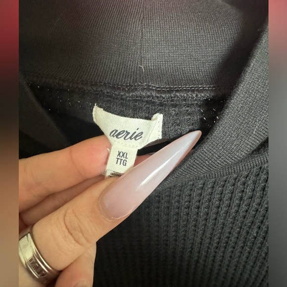 AERIE - Waffle knit, long sleeve, turtleneck XXL - Picture 2 of 4